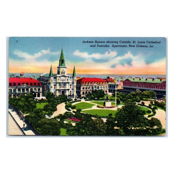 Jackson Square New Orleans Louisiana Mini Postcard - Picture 2 of 7
